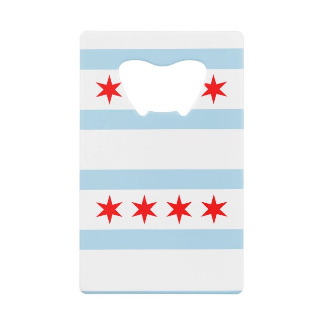 Drapeau de Chicago, Illinois Carte de crédit boute (Devant)