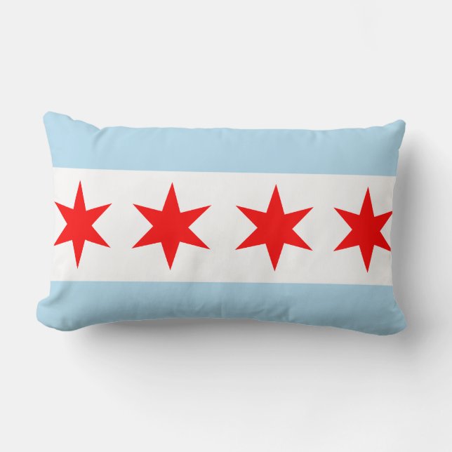 Drapeau de coussin de MoJo d'Américain de Chicago (Recto)