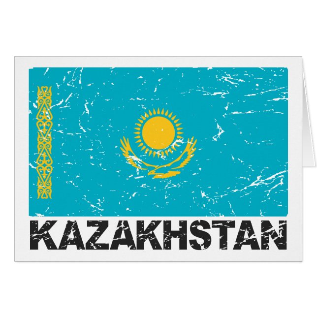 Drapeau de cru de Kazakhstan (Devant horizontal)
