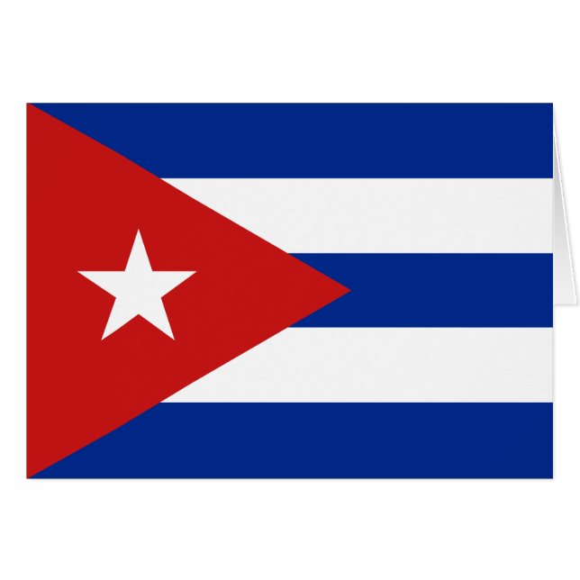 Drapeau de Cuba (Devant horizontal)