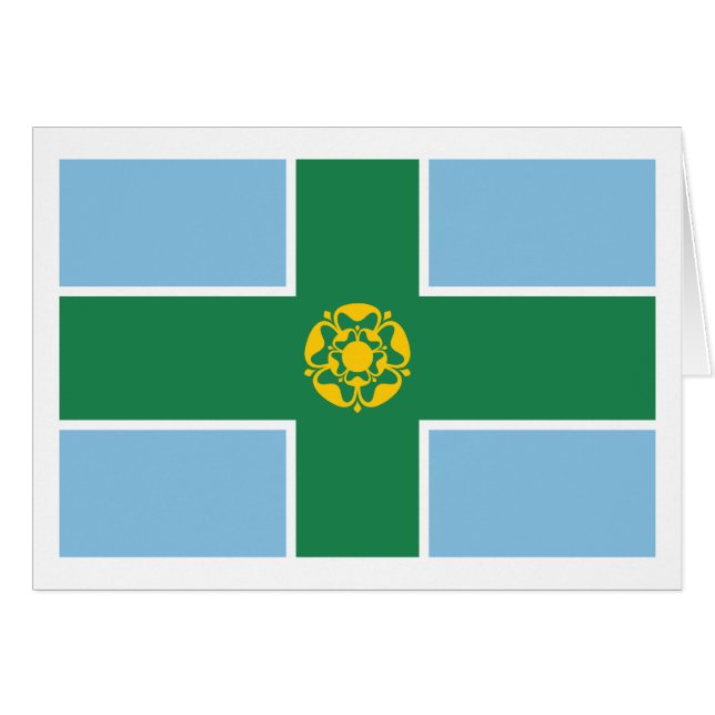 Drapeau de Derbyshire (Devant horizontal)