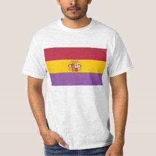 Drapeau de deuxième T-shirt espagnol de Républiq