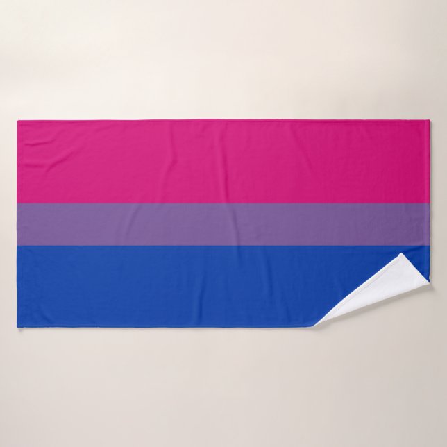 Drapeau de fierté bisexuel (Serviette de bain)