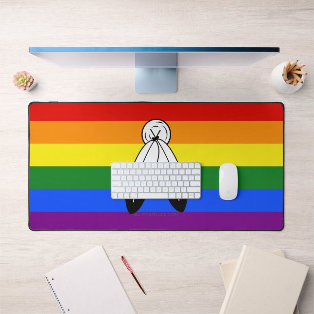 Drapeau de fierté bispirituel de SlipperyJoe's sym (Bureau 1)