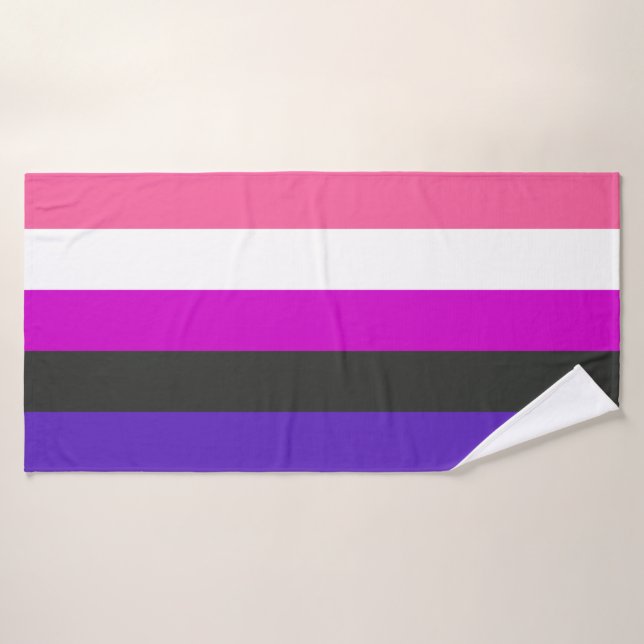 Drapeau de fierté genderfluid (Serviette de bain)