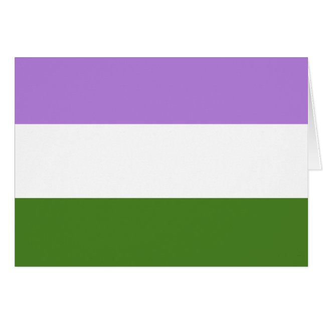 Drapeau de fierté genderqueer (Devant horizontal)