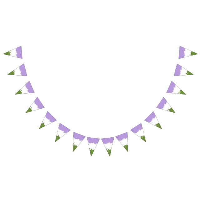 Drapeau de fierté Genderqueer abstrait ZigZag épic (Tout)