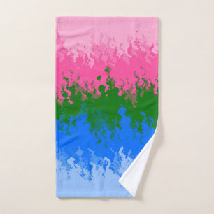 Drapeau de fierté omniromantique abstrait ondulé t