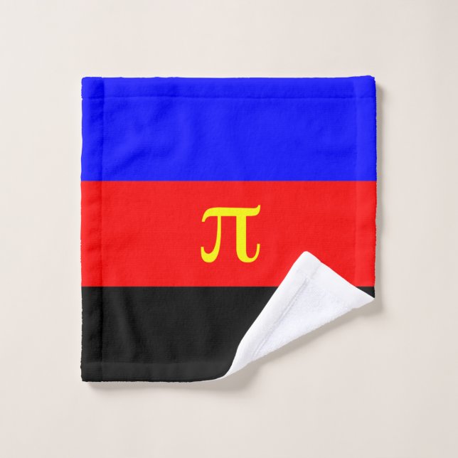 Drapeau de fierté polyamoureuse (Gant de toilette)