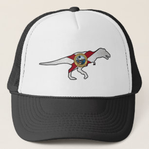Drapeau de Floride trex dinosaur casquette