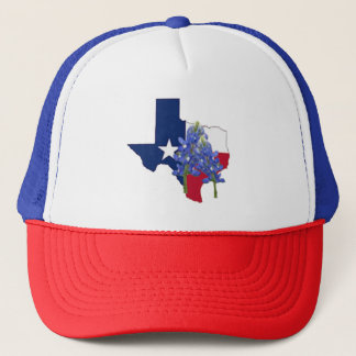 Drapeau de forme d'état du Texas et casquette de