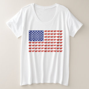 Drapeau de Grizzly Bear USA
