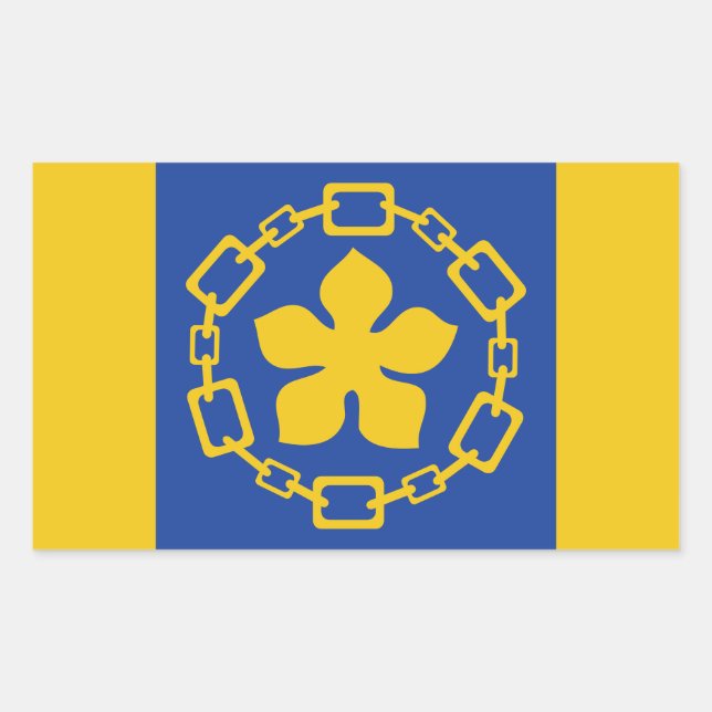 Drapeau de Hamilton (Ontario) Sticker rectangulair (Devant)