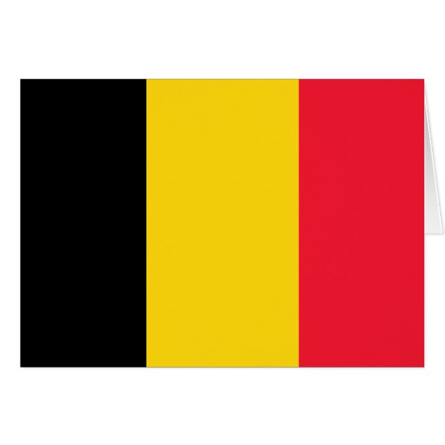 Drapeau de haute qualité de la Belgique (Devant horizontal)