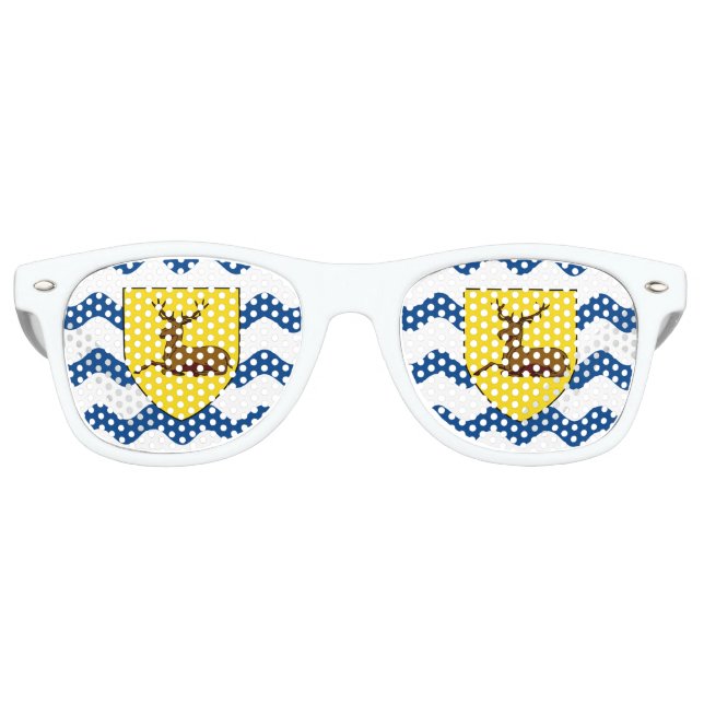 Drapeau de Hertfordshire Lunettes de soleil rétro (Devant)