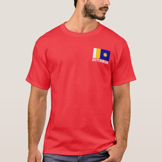 Drapeau de Hutchinson, T-shirt Kansas (Devant)