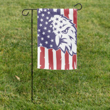 Drapeau du jardin d'aigle patriotique