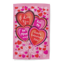 Drapeau de jardin réversible Valentine Heart Ballo