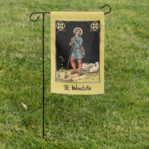 St. Wendelin menant paître des moutons