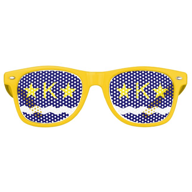 Drapeau de Kinshasa, Congo Lunettes de soleil rétr (Devant)