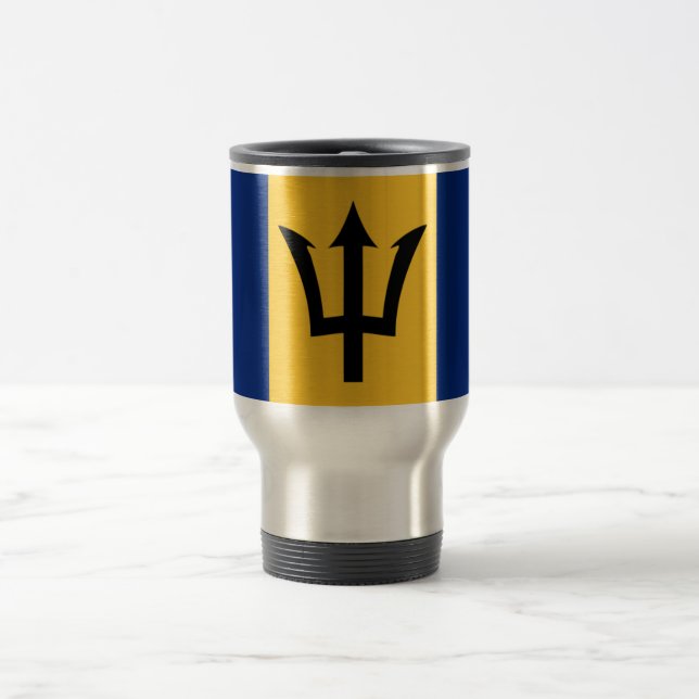 Drapeau de la Barbade Voyage / Mug Commuter (Centre)