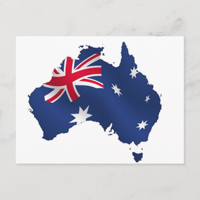 Drapeau de la carte Aussie (Devant)