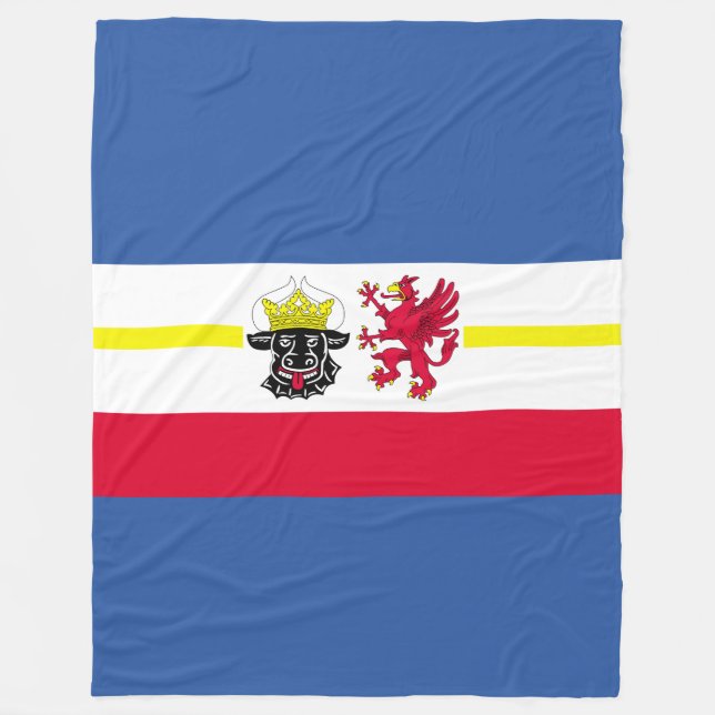 Drapeau de la couverture en polaire de Mecklenburg (Devant)