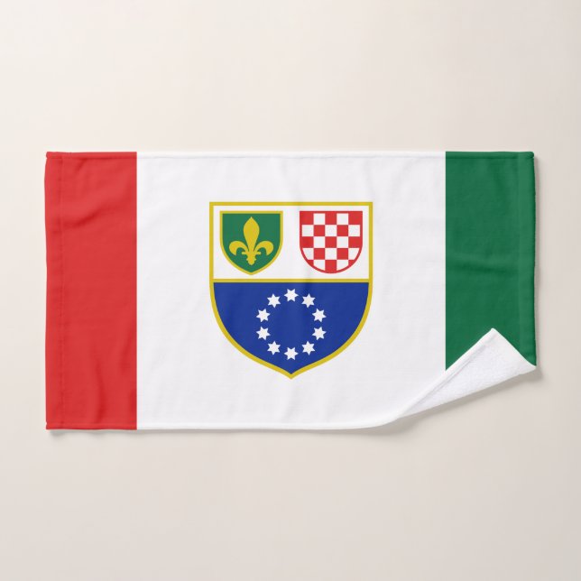 Drapeau de la Fédération de Bosnie-Herzégovine (Serviette à main)