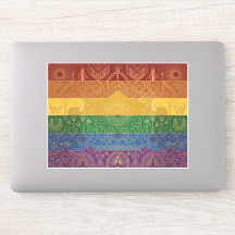 Drapeau de la fierté Art Déco | Autocollant vintag
