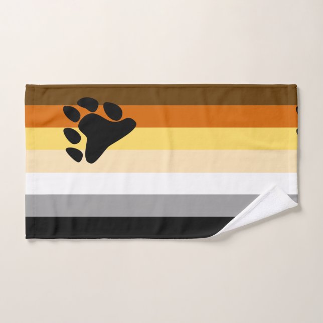Drapeau de la fierté des ours (Serviette à main)