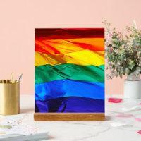 Drapeau de la fierté gay de SlipperyJoe's flottant