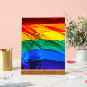 Drapeau de la fierté gay de SlipperyJoe's flottant