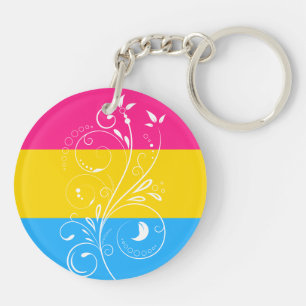 Drapeau de la fierté Pansexual Fleur Vintage