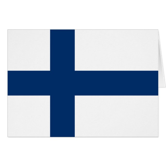 Drapeau de la Finlande (Devant horizontal)