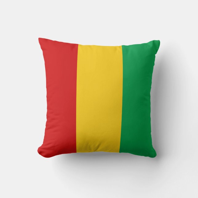 Drapeau de la Guinée-Conakry x Coussin du drapeau (Recto)