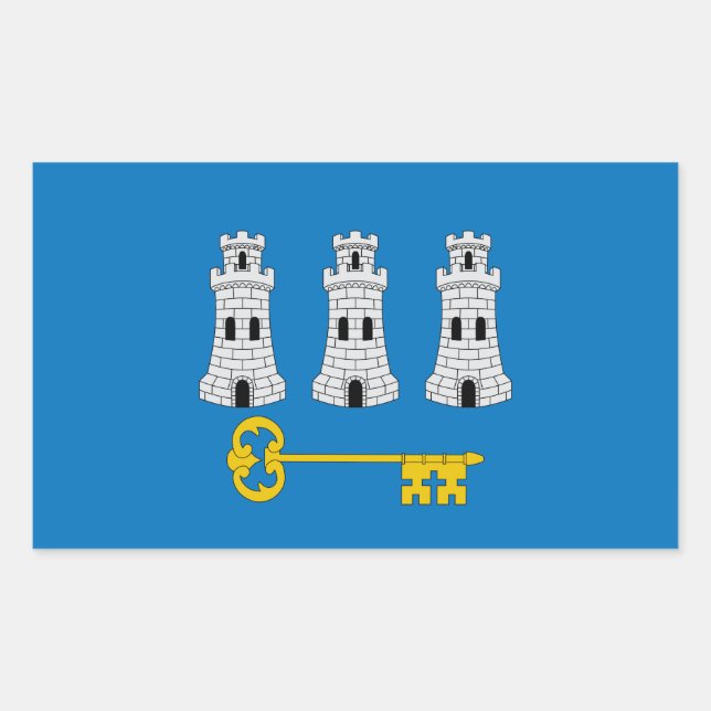 Drapeau de La Havane, Cuba Sticker rectangulaire (Devant)