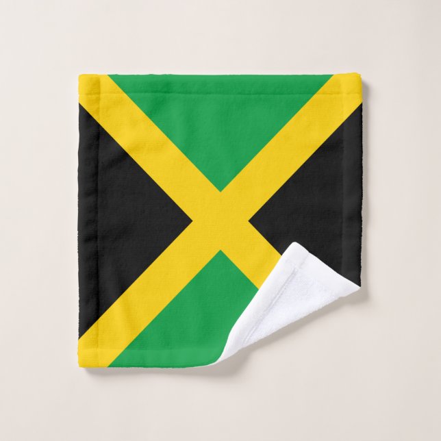 Drapeau de la Jamaïque (Gant de toilette)