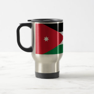 Drapeau de la Jordanie Voyage / Mug Commuter