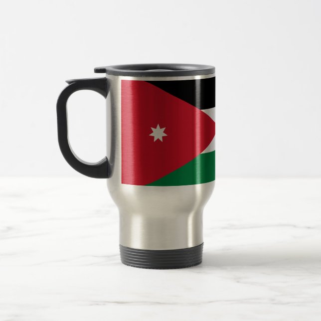 Drapeau de la Jordanie Voyage / Mug Commuter (Gauche)