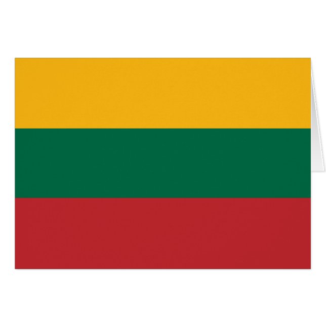 Drapeau de la Lituanie (Devant horizontal)