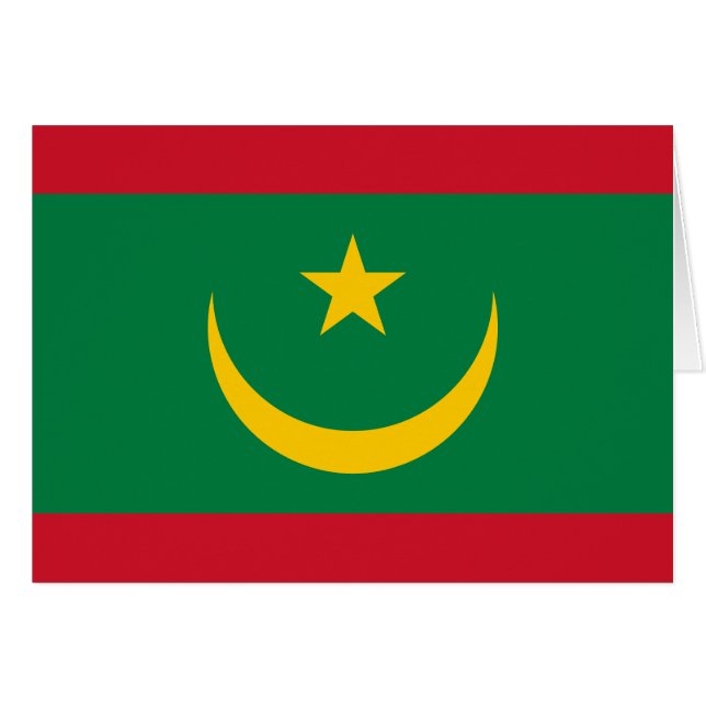 Drapeau de la Mauritanie (Devant horizontal)