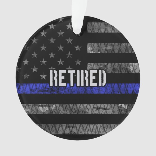 Drapeau de la police retraitée en détresse (devant)