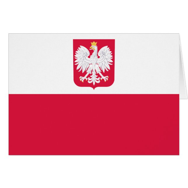 Drapeau de la Pologne (Devant horizontal)