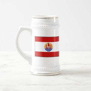Drapeau de la Polynésie française ~ Plan Mug