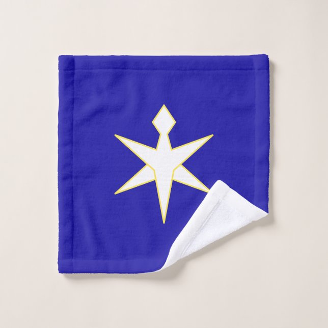Drapeau de la préfecture de Chiba, Japon (Gant de toilette)