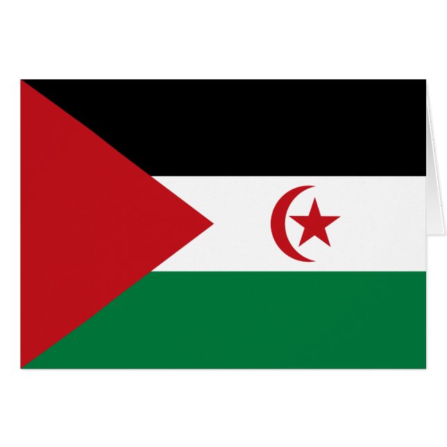 Drapeau de la République démocratique arabe sahrao (Devant horizontal)