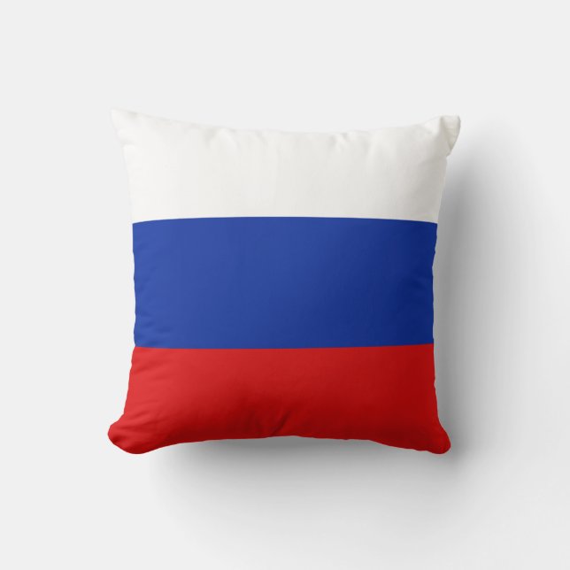 Drapeau de la Russie x Coussin à drapeau (Recto)