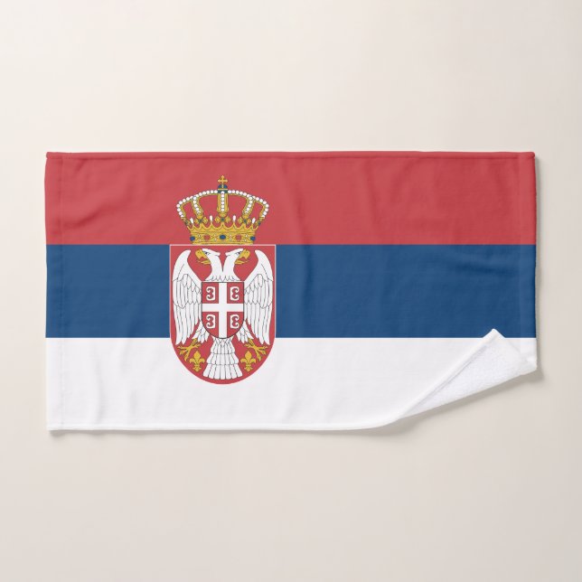 Drapeau de la Serbie (Serviette à main)