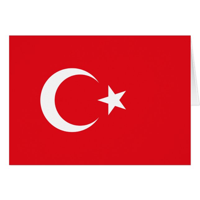 Drapeau de la Turquie (Devant Horizontal)