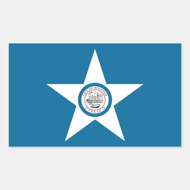 Drapeau de la ville de Houston, Texas Sticker rect (Devant)